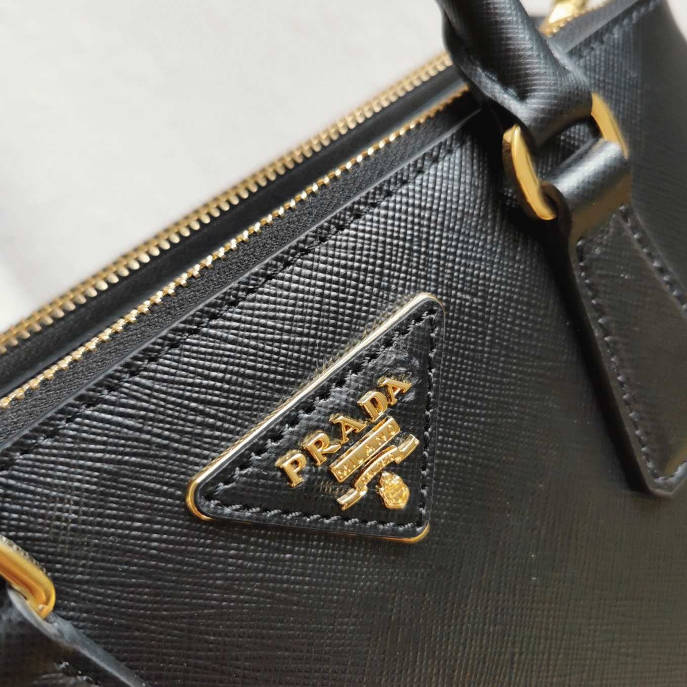 Black Prada Galleria Small Bag Fake