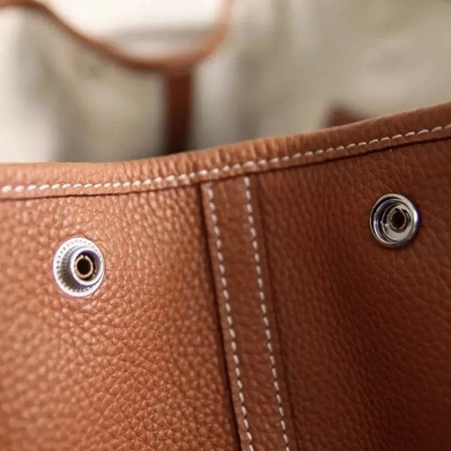 Brown Knockoff Hermes Garden Party 30cm Everyday Handbag