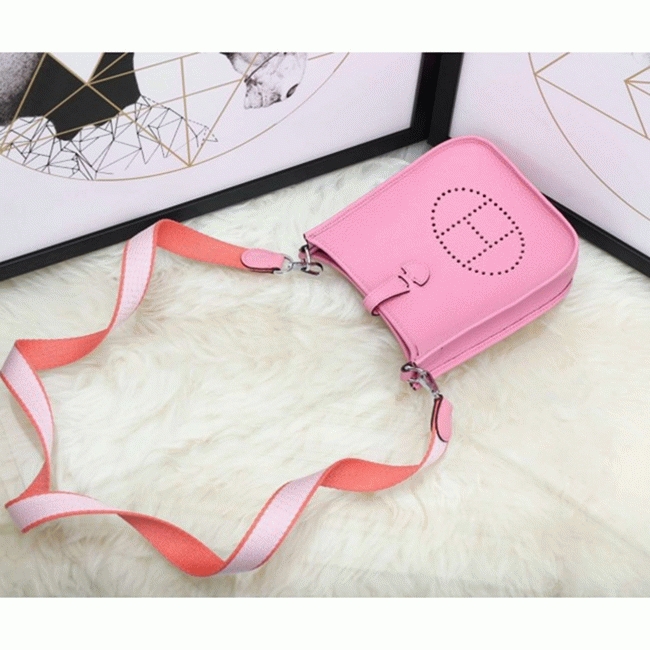 Pink Evelyne II TPM Messenger Bag Knockoff AAA Hermes Mini Bag