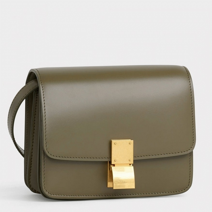 Top Quality Fake Celine Classic Box Small Bag In Army Green