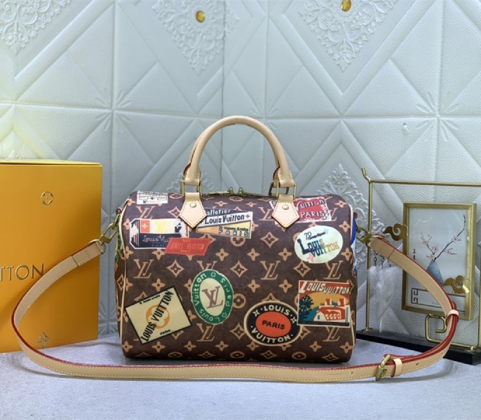 Louis Vuitton Flight Mode Monogram Canvas Speedy Bandouliere 30 HandbagLouis Vuitton Flight Mode Monogram Canvas Speedy Bandouliere 30 Handbag