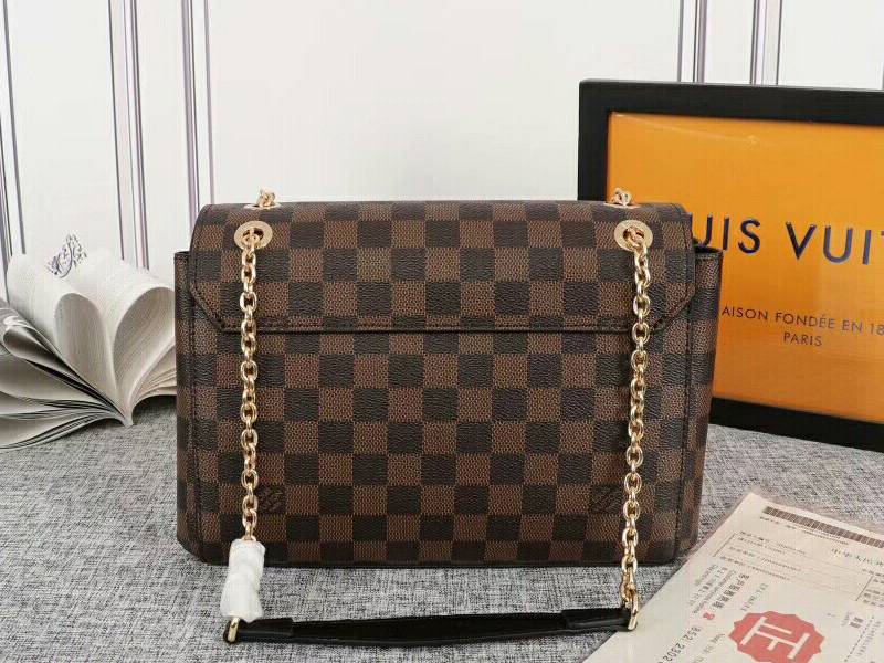 Louis Vuitton Damier Ebene Canvas Vavin PM Bag In Black