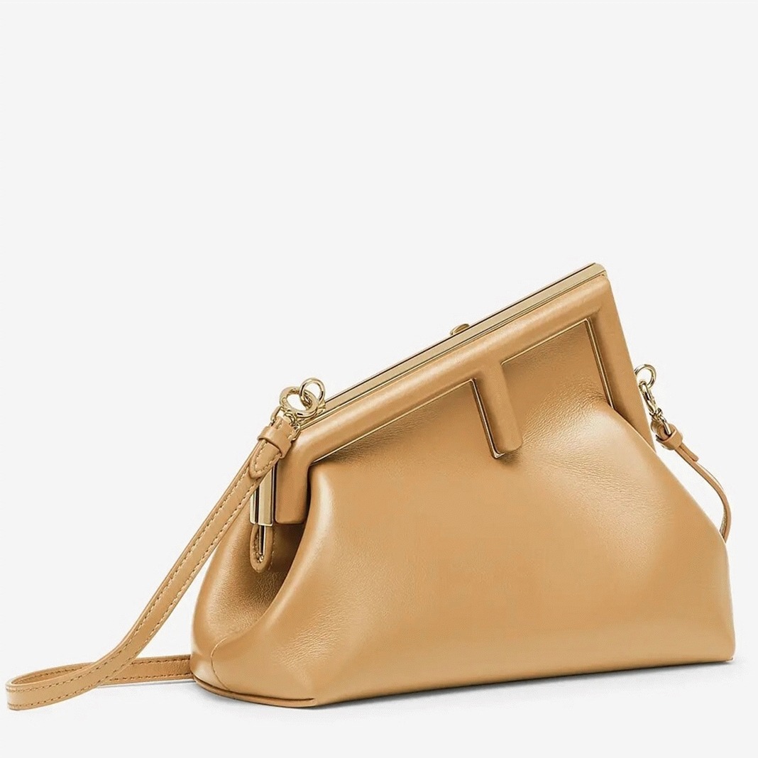 Top Quality Fake Fendi First Small Bag In Light Brown