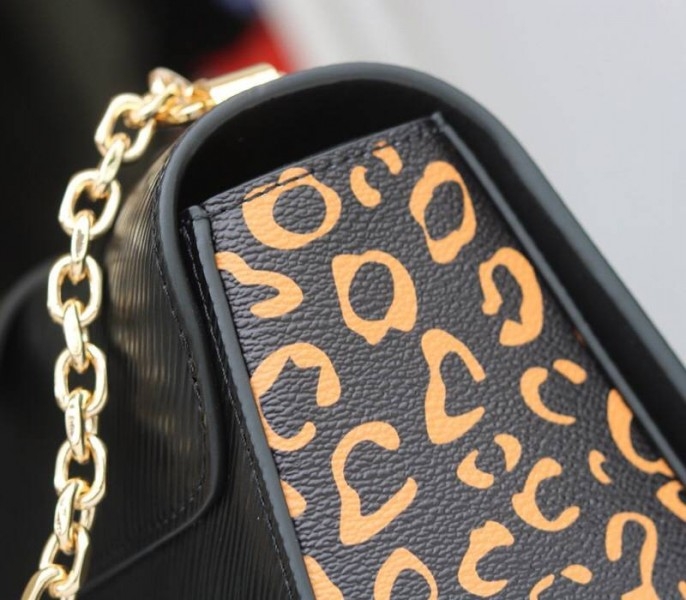 Louis Vuitton Epi Leather Jungle Edition Twist MM Bag In Black