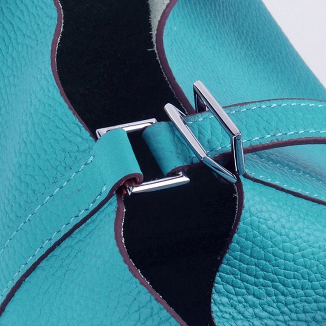Turquoise replica Hermes Picotin Lock handbag