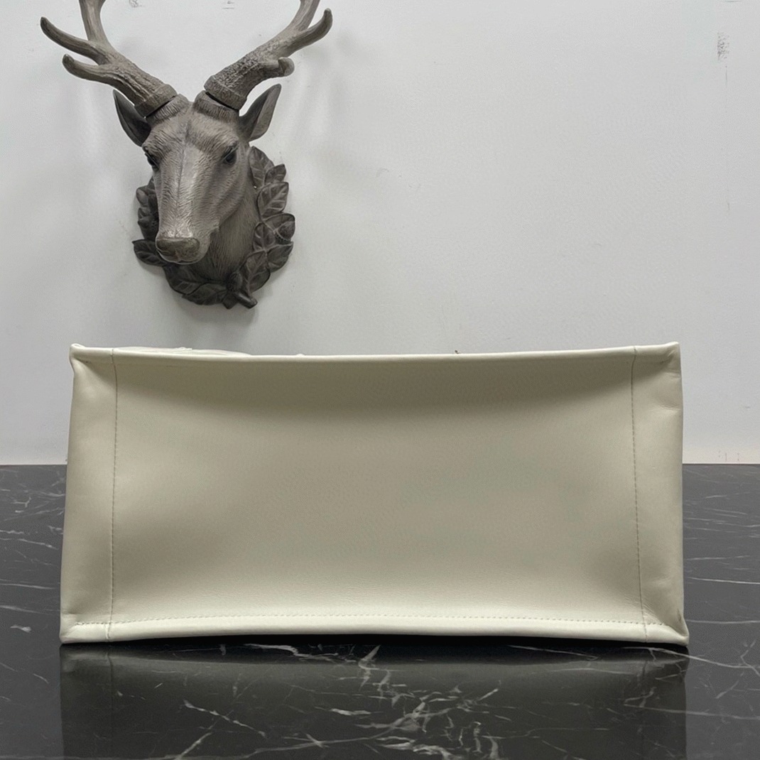 Dior Medium Book Tote Bag Knockoff with Strap in White