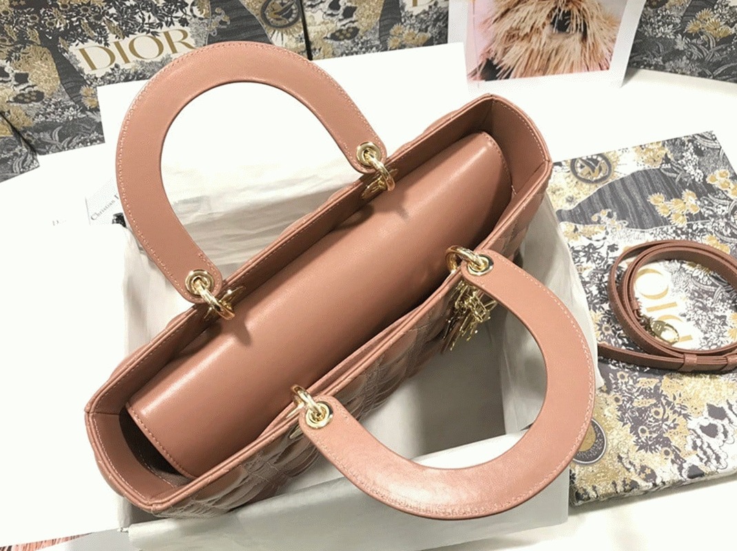 Dior Lady Dior Large Bag Imitation in Blush
