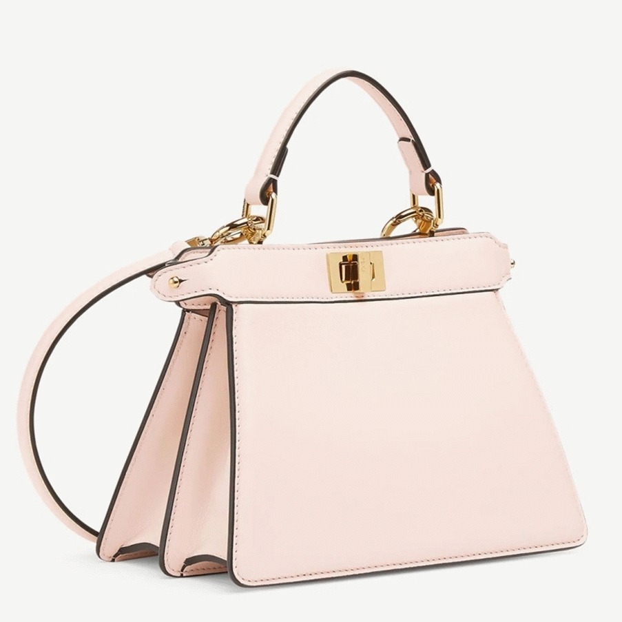 Top Quality Knockoff Fendi Peekaboo ISeeU Petite Bag In Pink Nappa Leather