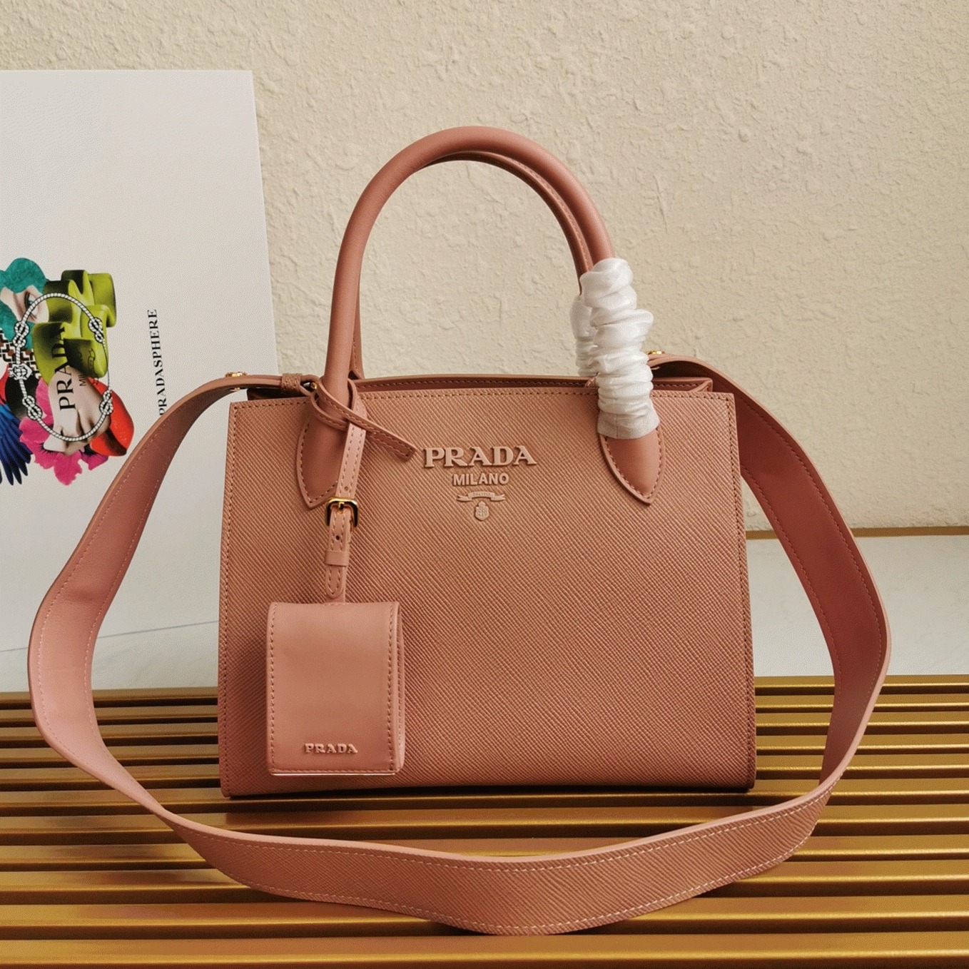Pink Prada Monochrome Mini Bag Fake Version