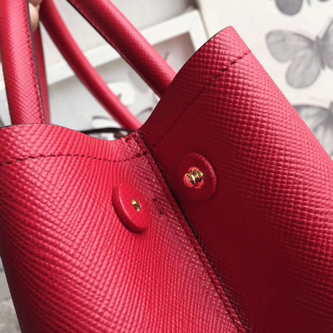 Red Prada Double Medium Tote Bag Replica