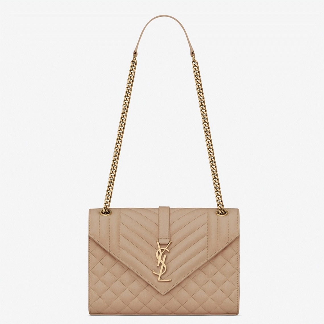 Replica Saint Laurent Envelope Medium Bag Beige