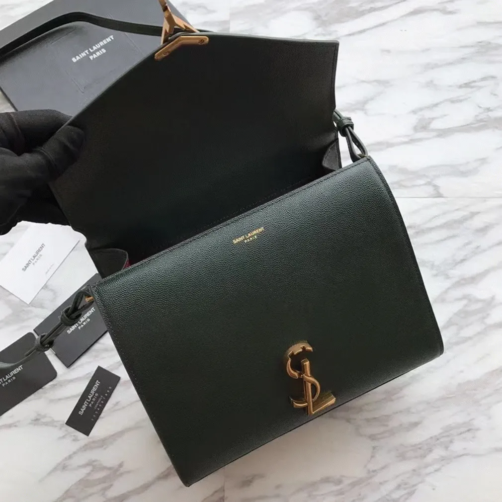 Replica Saint Laurent Cassandra Medium Bag Green