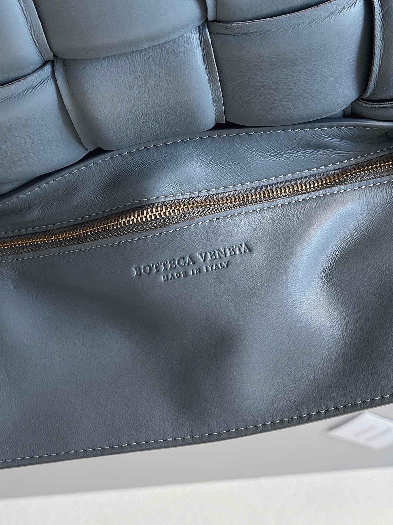Top Quality Imitation Bottega Veneta Padded Cassette Bag In Thunder