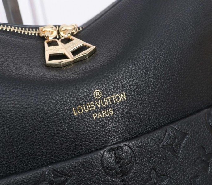 LV Monogram Empreinte Leather Maida Hobo In Black
