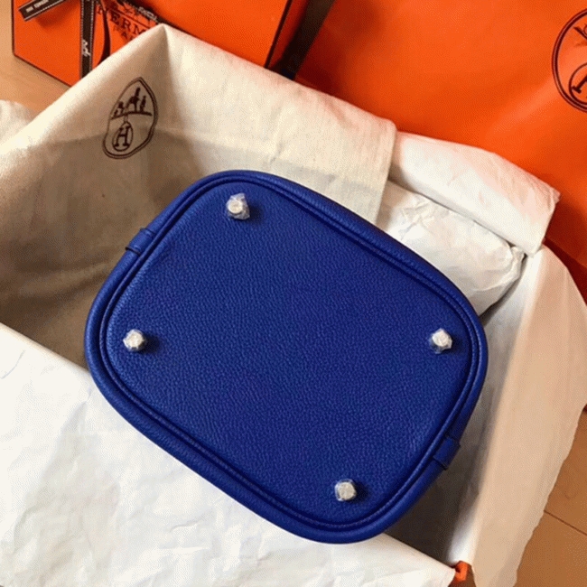 Electric blue knockoff Hermes Picotin Lock 22cm handbag