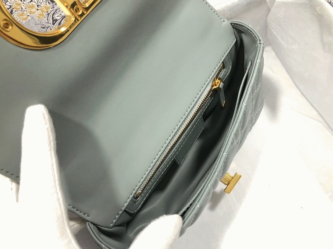 Dior Caro Small Bag Replica in Grey