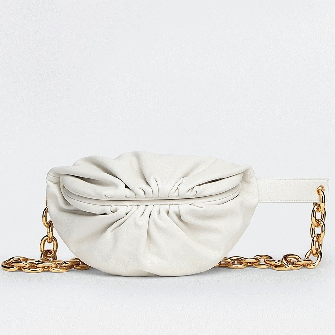 Fake Bottega Veneta The Pouch Belt Bag White