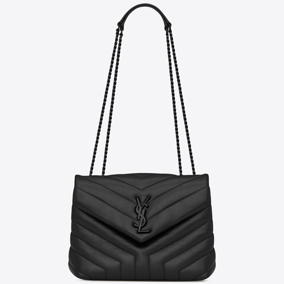 Fake Saint Laurent LouLou Small Chain Bag All Black