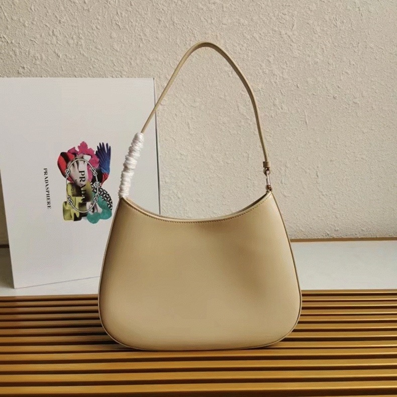 Beige Prada Cleo Large Bag Replica