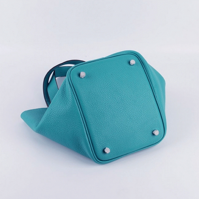 Turquoise replica Hermes Picotin Lock handbag