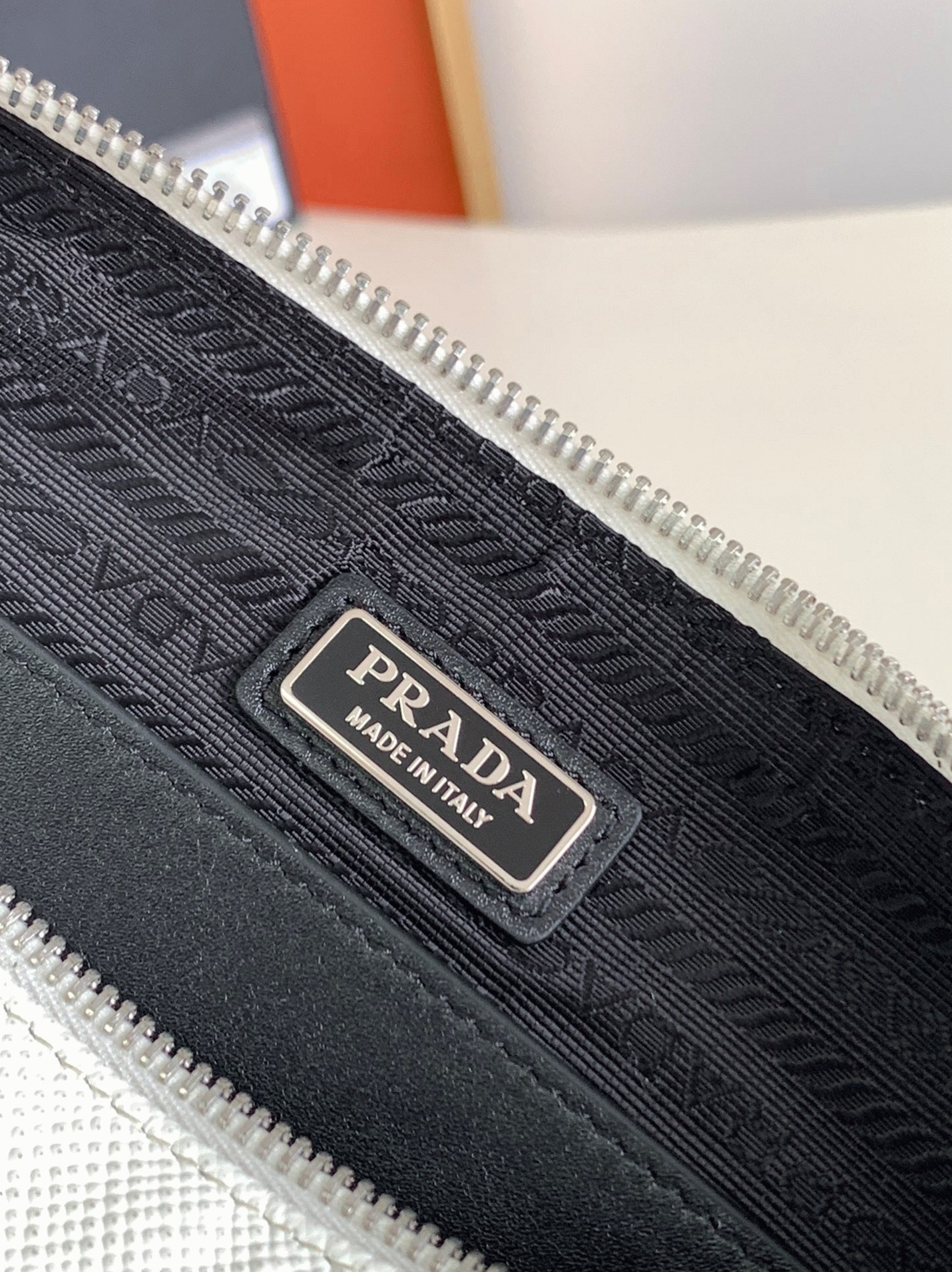 Prada Triangle Shoulder Bag Fake in White