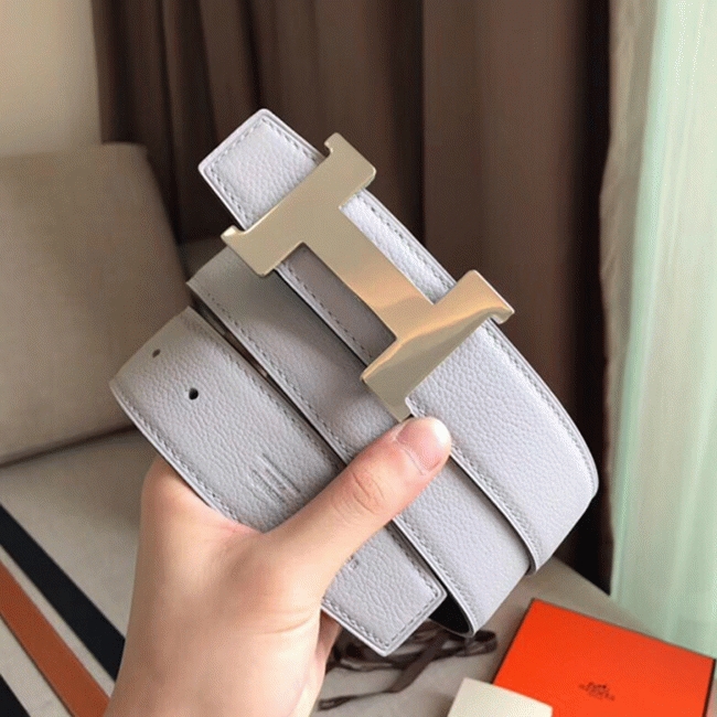 Premium replica Hermes Constance belt buckle in perle color