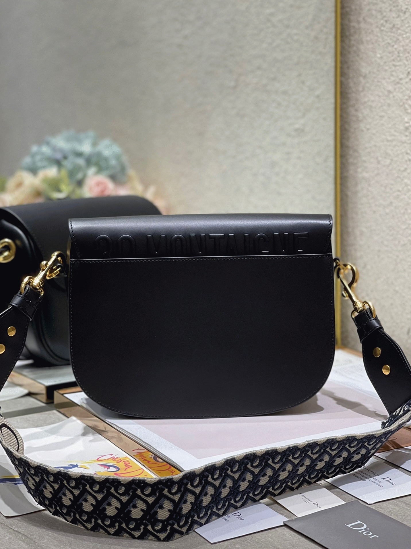 Dior Bobby Large Bag Fake in Black