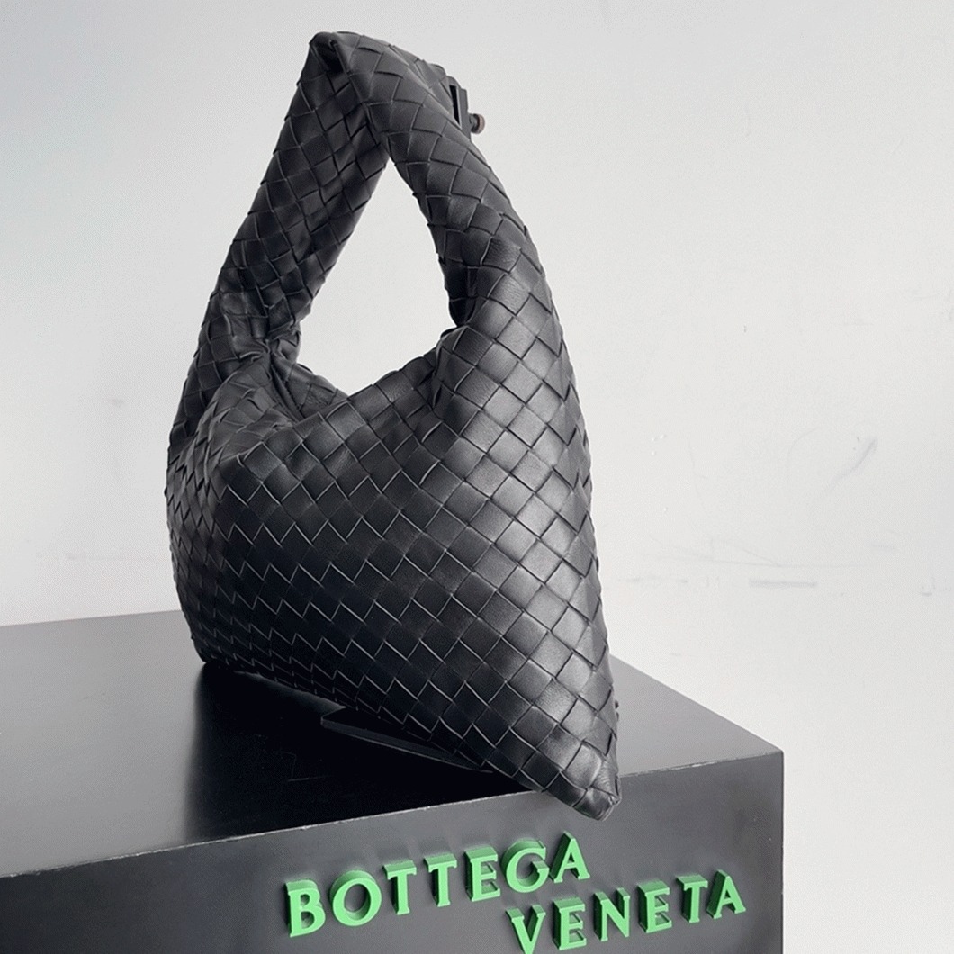Replica Bottega Veneta Small Hop Bag Black