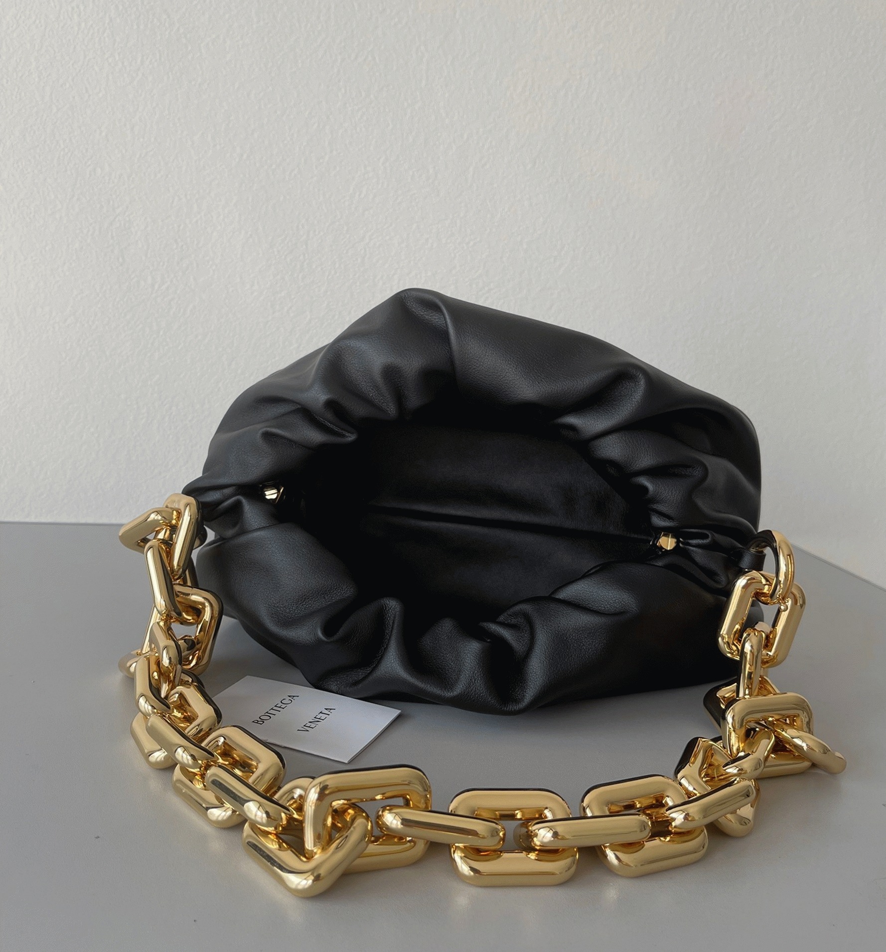 Replica Bottega Veneta The Chain Pouch Bag Black