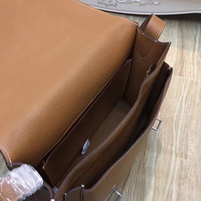 Brown Fake Designer Hermes Steve Messenger Bag