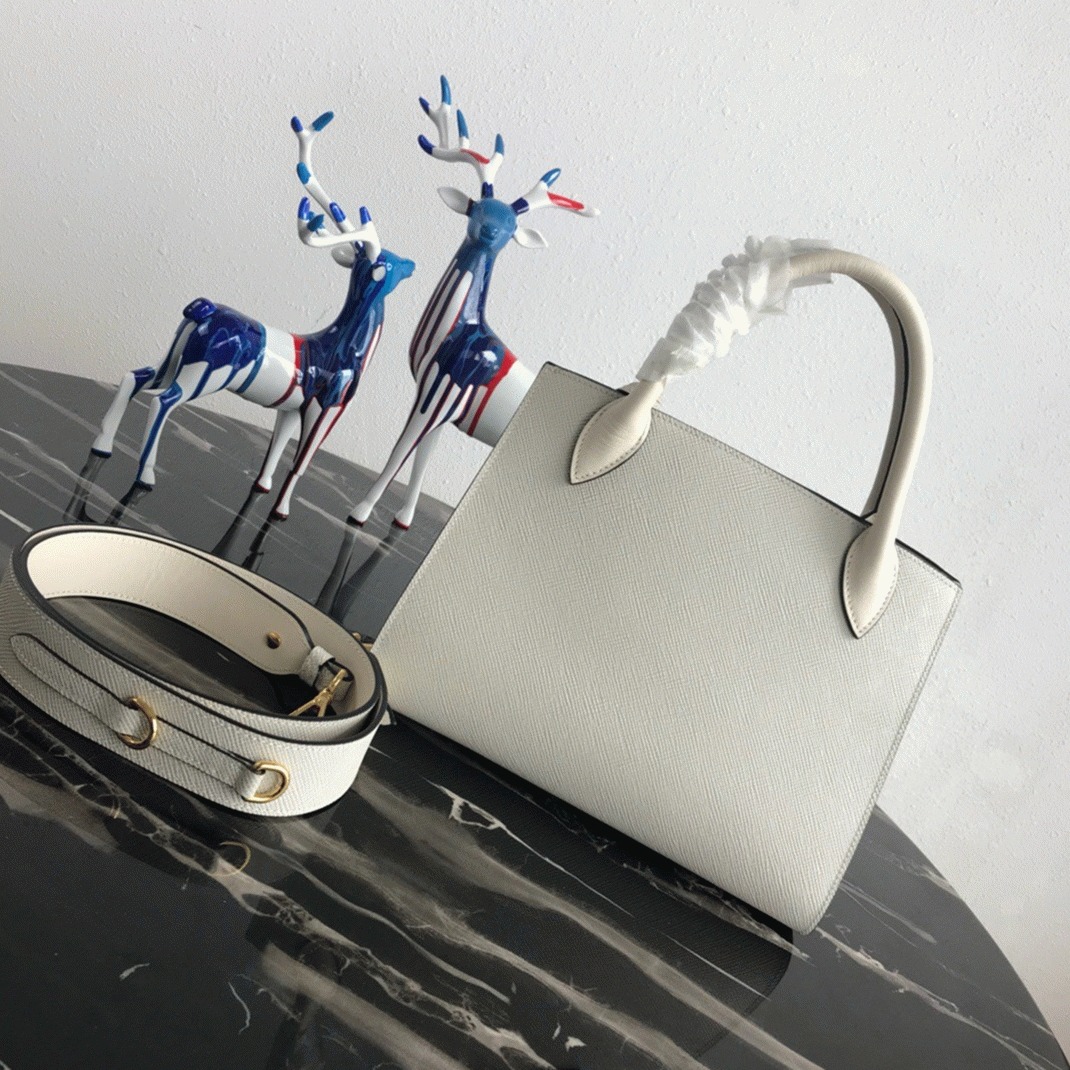 Prada Monochrome Small Bag Knockoff in White