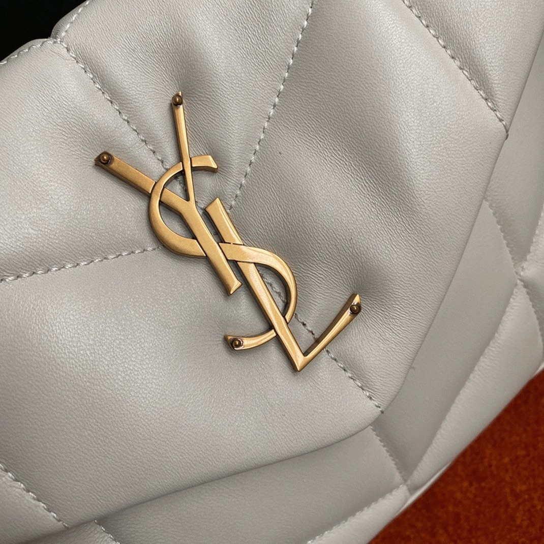 Replica Saint Laurent Puffer Small Chain Bag White Lambskin