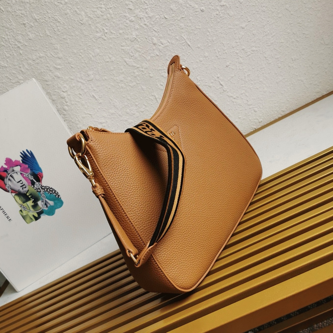 Designer Prada Shoulder Bag Replica in Brown