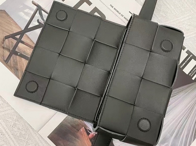 Fake Bottega Veneta Cassette Belt Bag Black