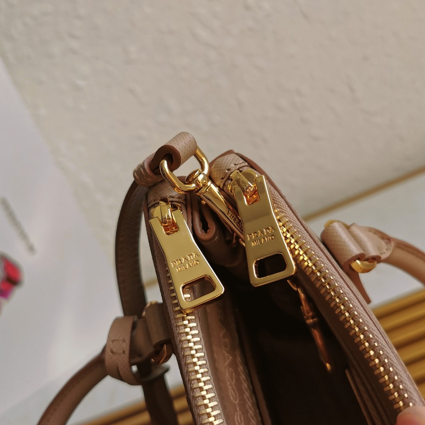 Beige Prada Mini Galleria Bag Replica
