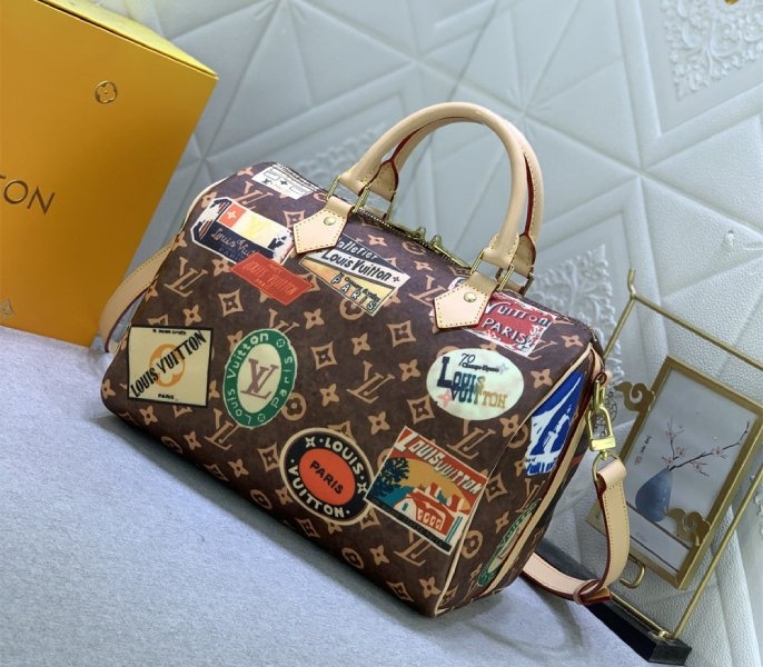 Louis Vuitton Flight Mode Monogram Canvas Speedy Bandouliere 30 HandbagLouis Vuitton Flight Mode Monogram Canvas Speedy Bandouliere 30 Handbag