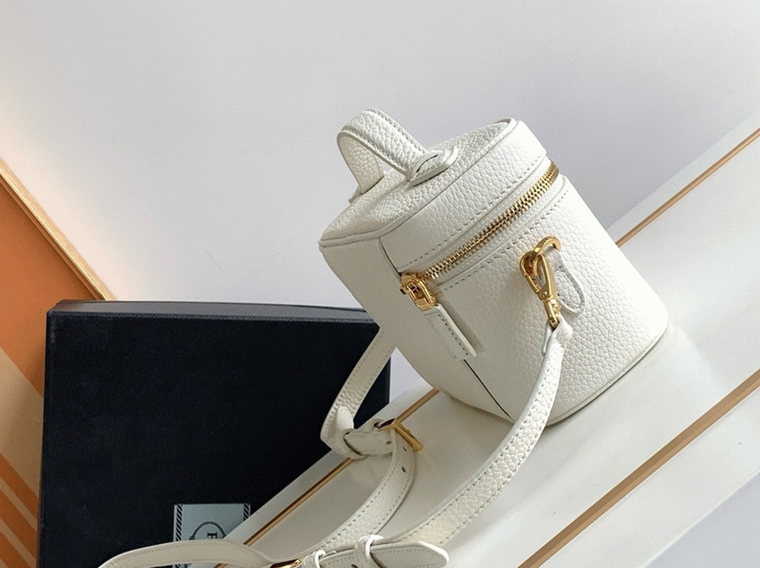 Prada Mini Vanity Bag Knockoff in White