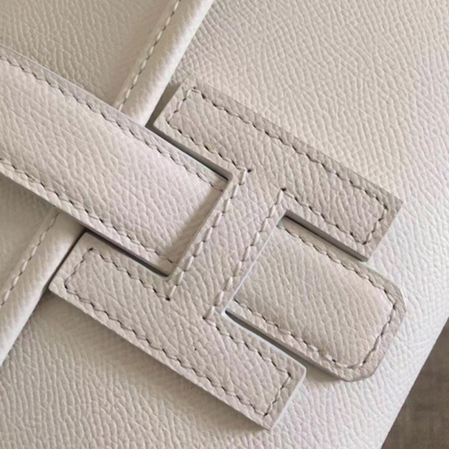 White fake Hermes Jige Elan clutch bag