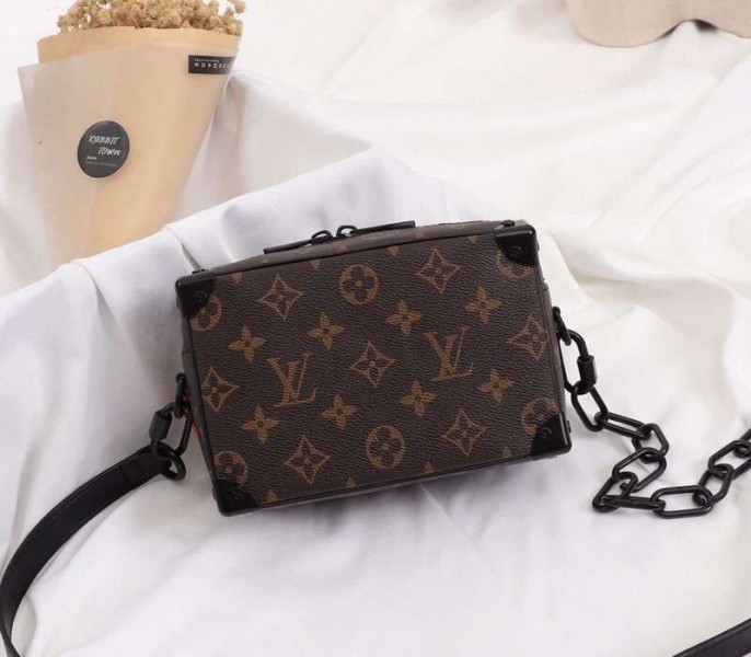 Louis Vuitton Monogram Canvas Mini Soft Trunk Black Bag