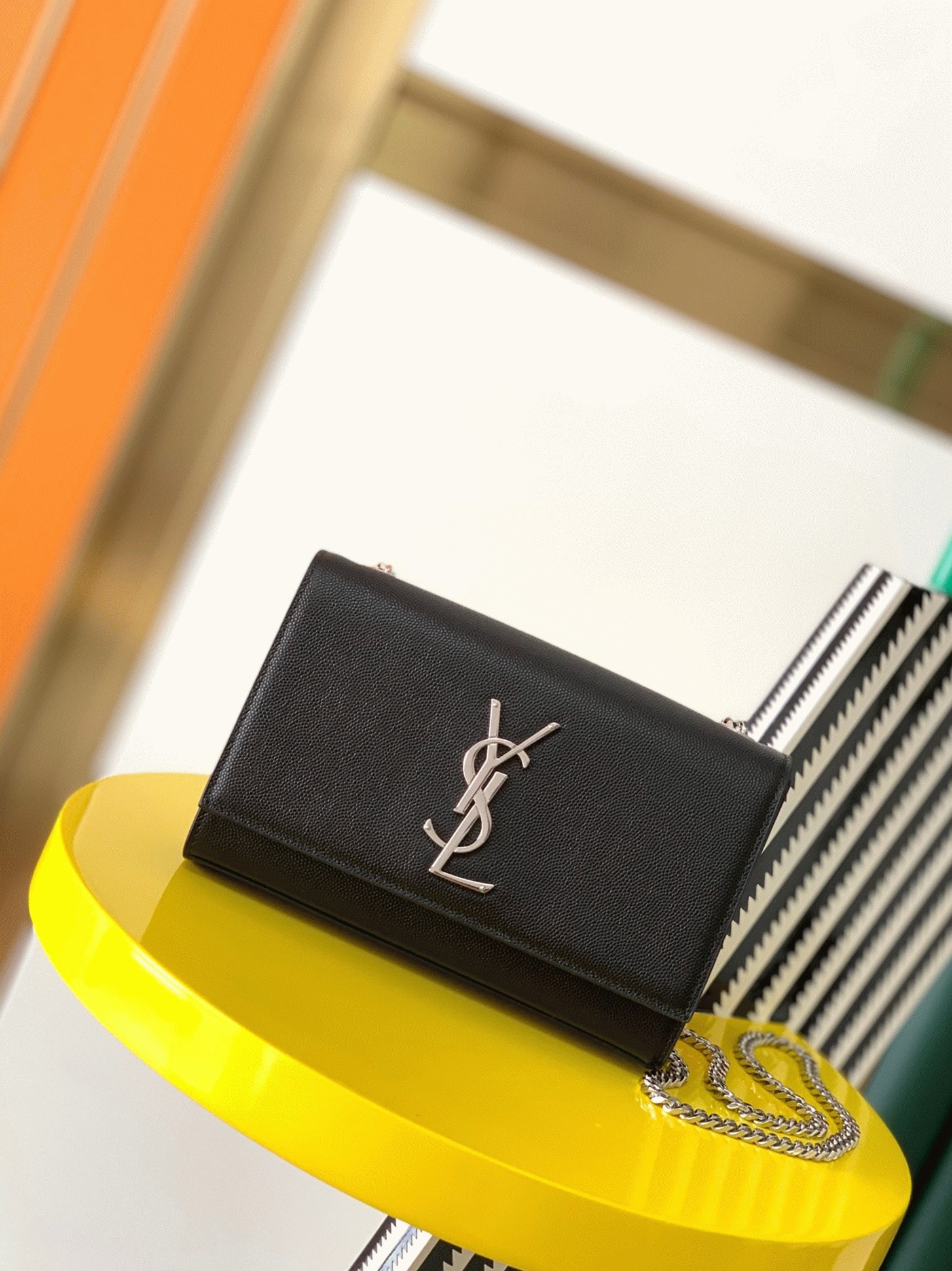 Replica Saint Laurent Kate Small Chain Bag Noir