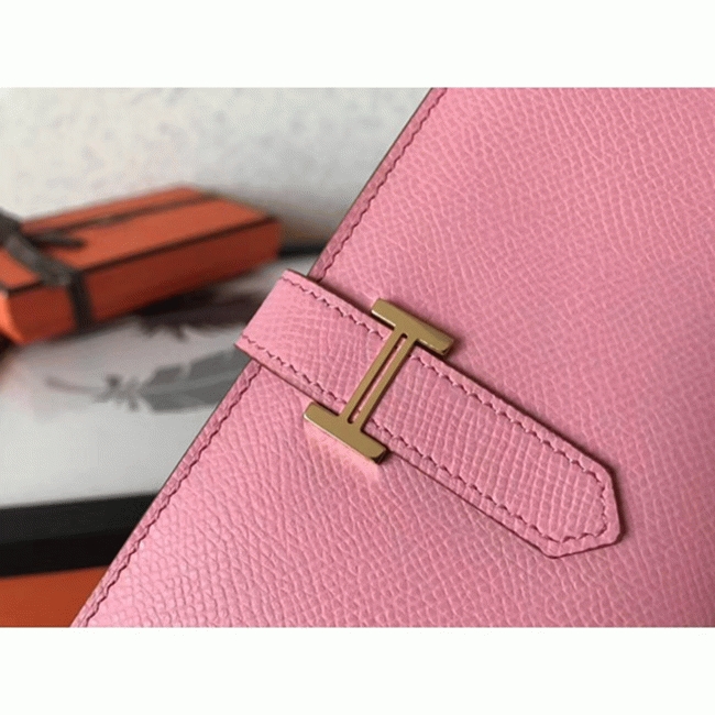 Pink Replica Hermes Bearn Wallet