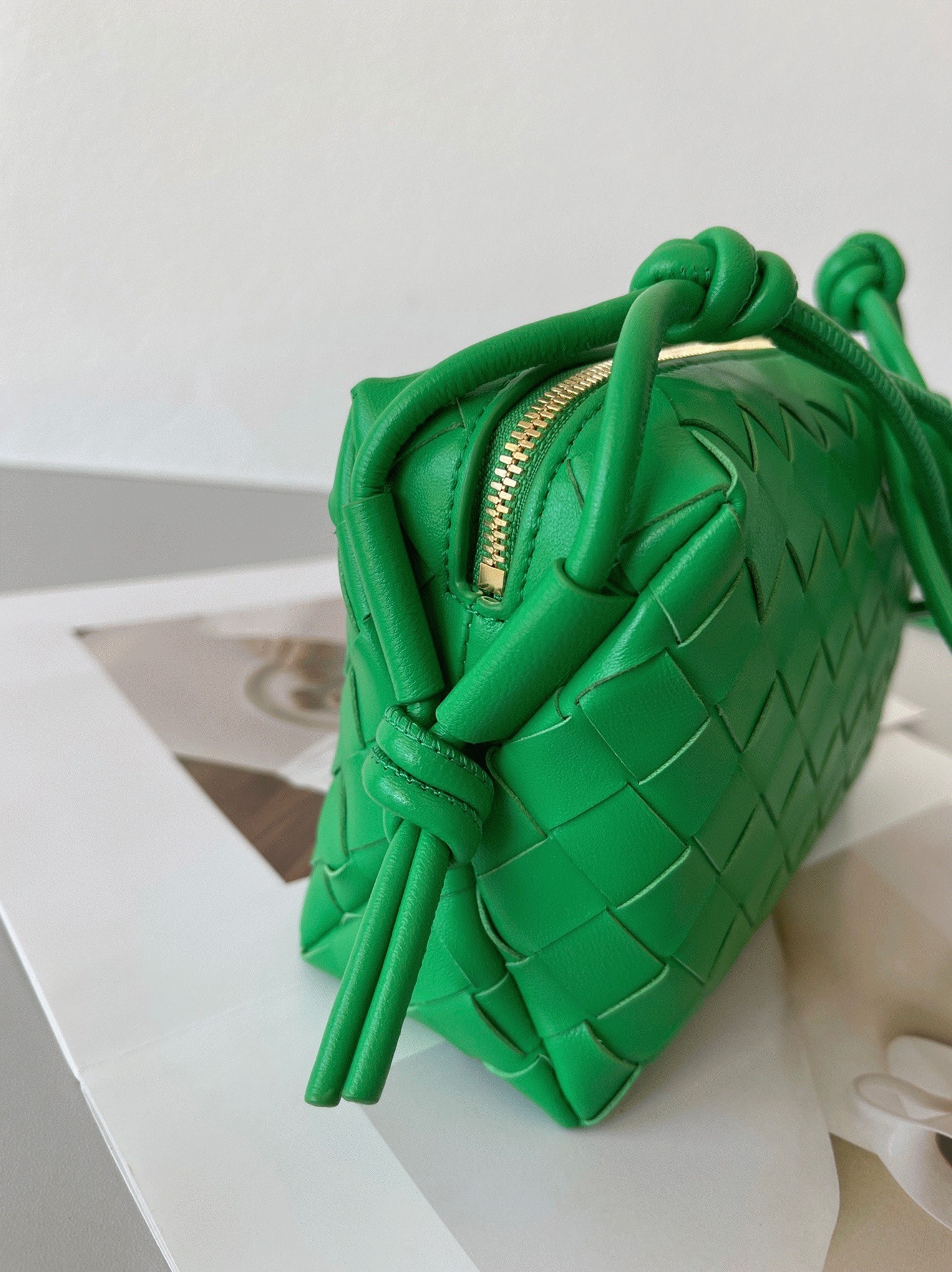 Knockoff Bottega Veneta Loop Mini Bag Green