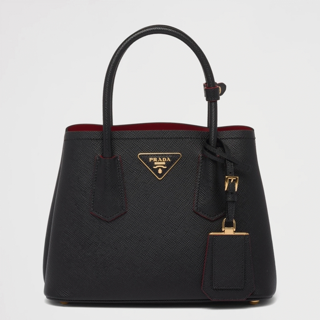 Black Prada Double Mini Bag Replica