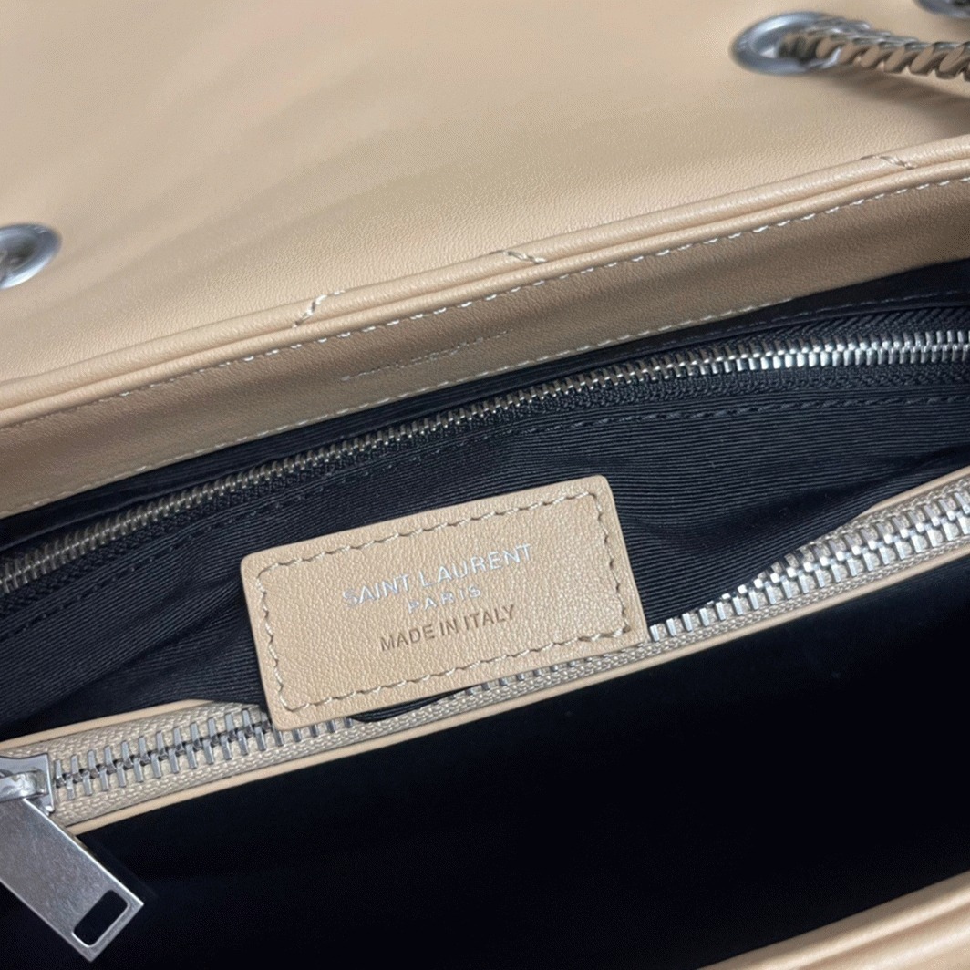 Replica Saint Laurent LouLou Medium Chain Bag Poudre