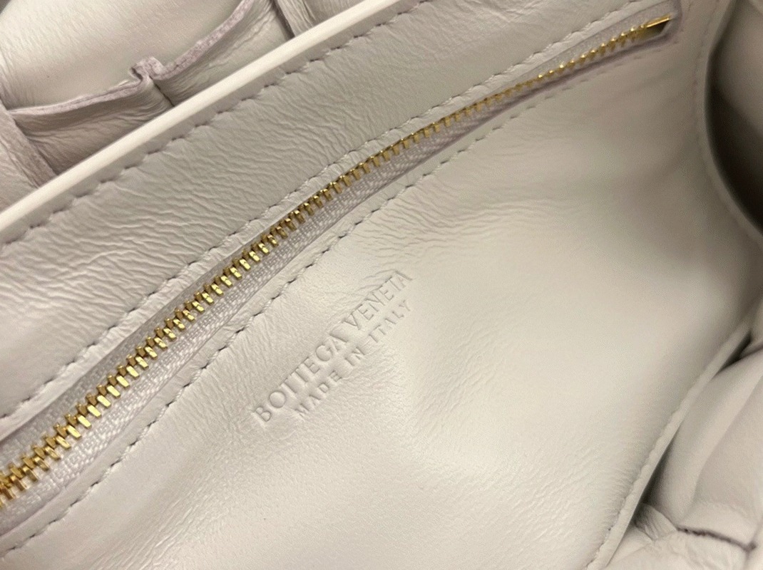 Fake Bottega Veneta Small Padded Cassette Bag White
