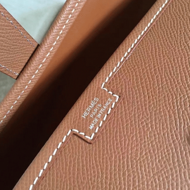 Brown knockoff Hermes Jige Elan 29 clutch bag