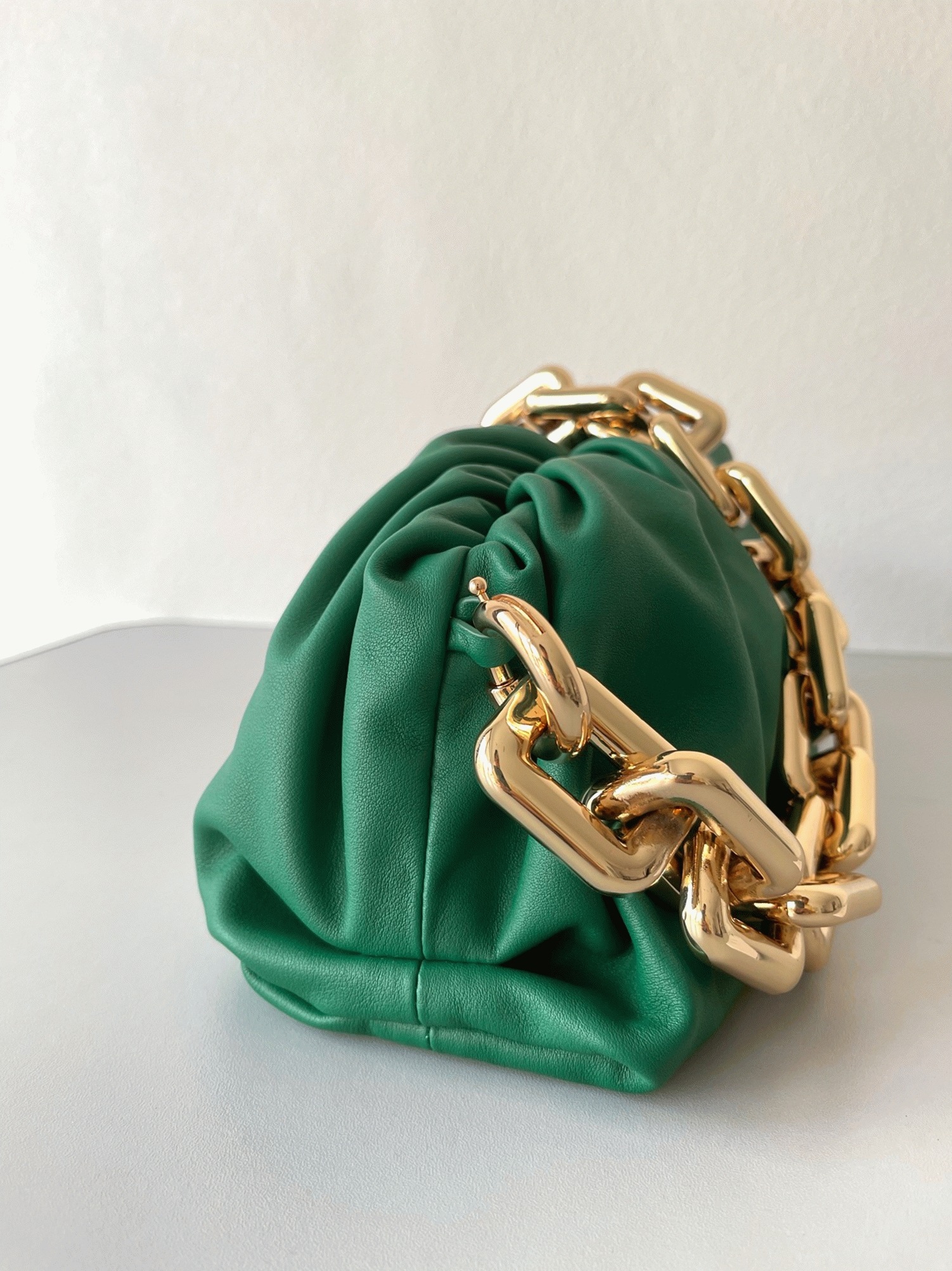 Replica Bottega Veneta The Chain Pouch Bag Green