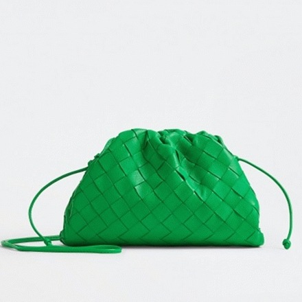 Faux Bottega Veneta Mini Pouch with Strap Parakeet