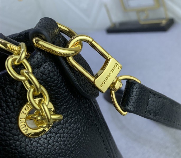Louis Vuitton Monogram Empreinte Leather Bundle Bag In Black