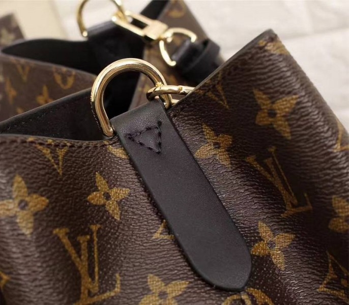 Louis Vuitton Monogram Canvas NeoNoe MM Bag In Black